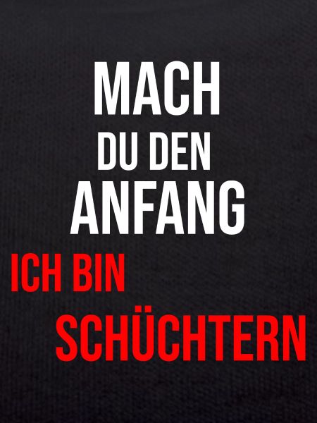 Ich bin schüchtern