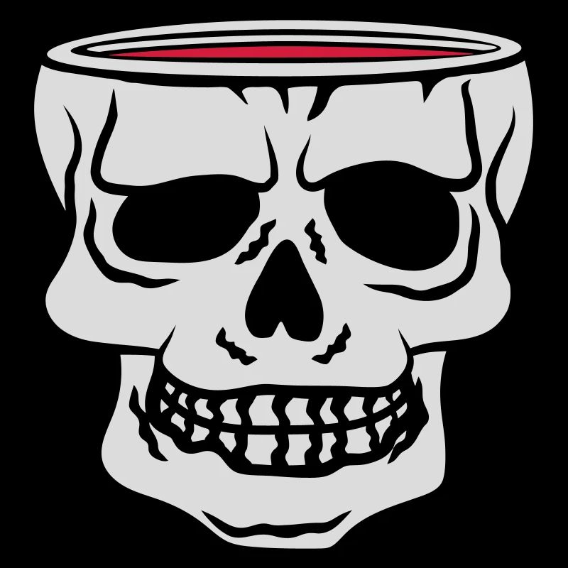 Drink Cup Skull Horror