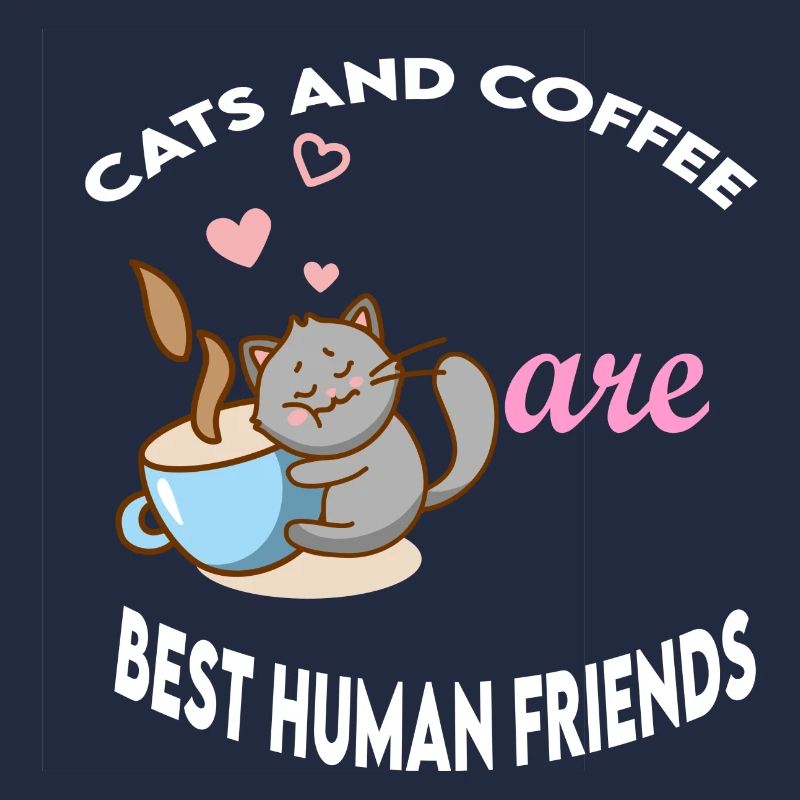Katzen und Kaffee beste menschliche Freunde
