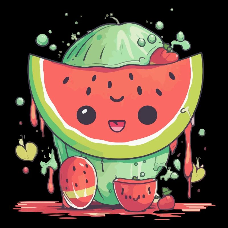 Ella pastèque kawaii