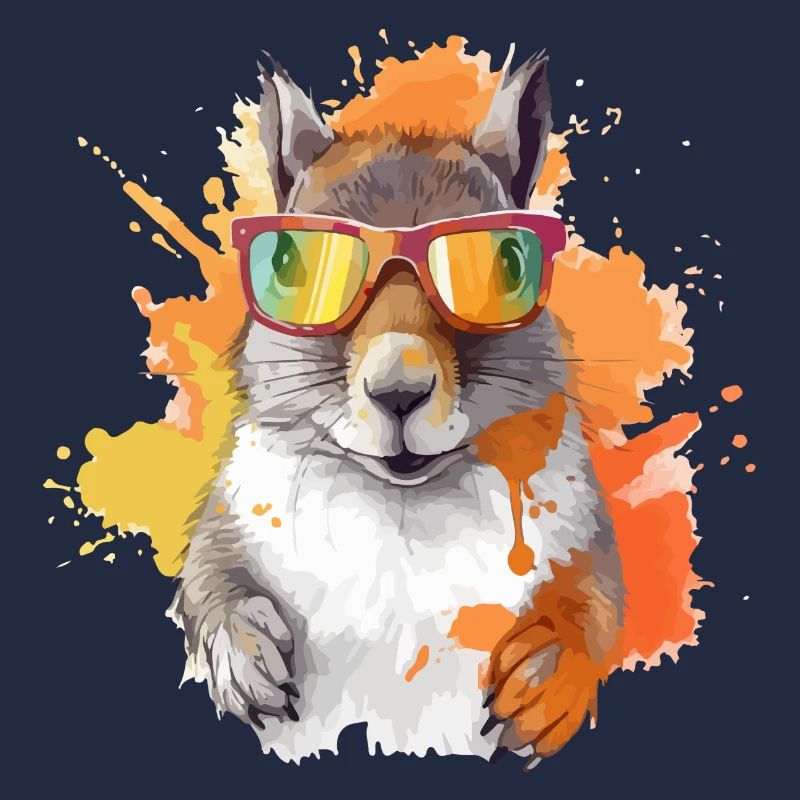 Tom, das Eichhörnchen mit Brille