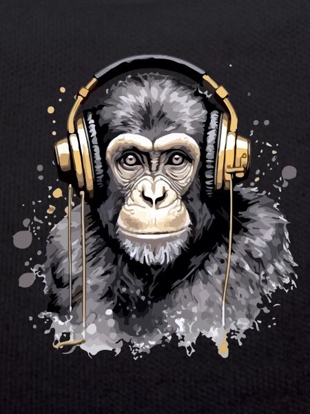 Kili the audiophile monkey