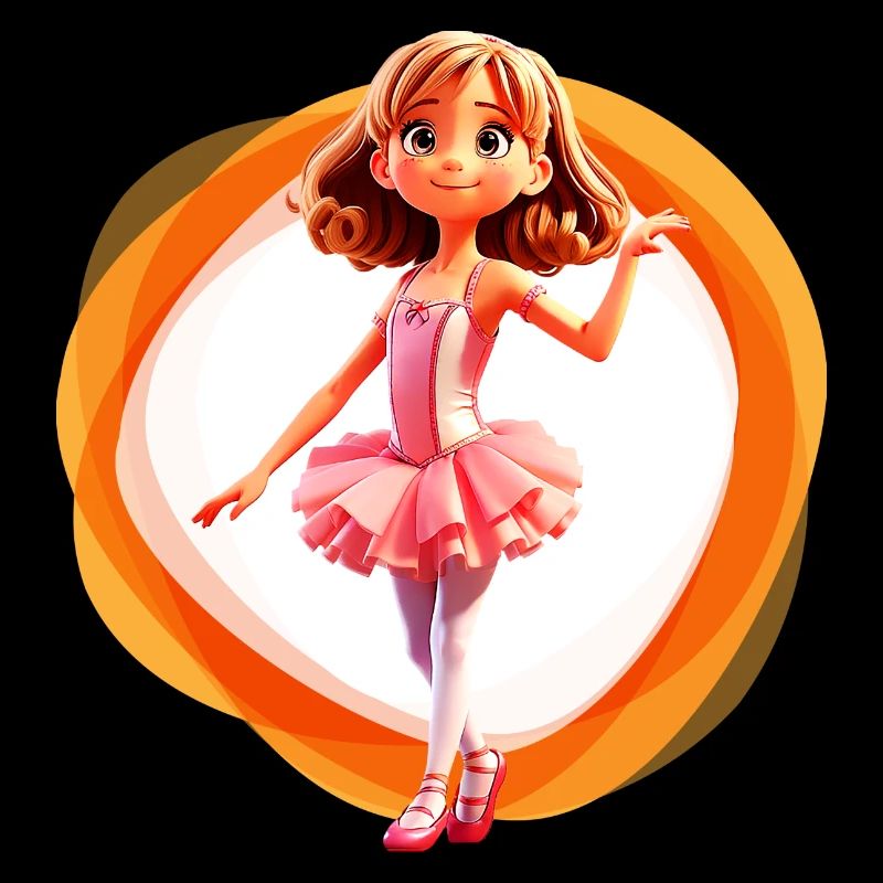 Ballett Mädchen gelb