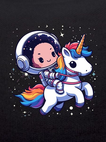 Chibi Astronaut und Einhorn