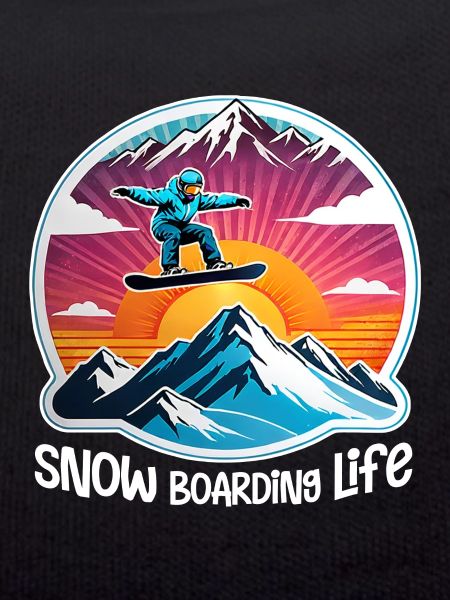 Snowboarding, snow and skiing