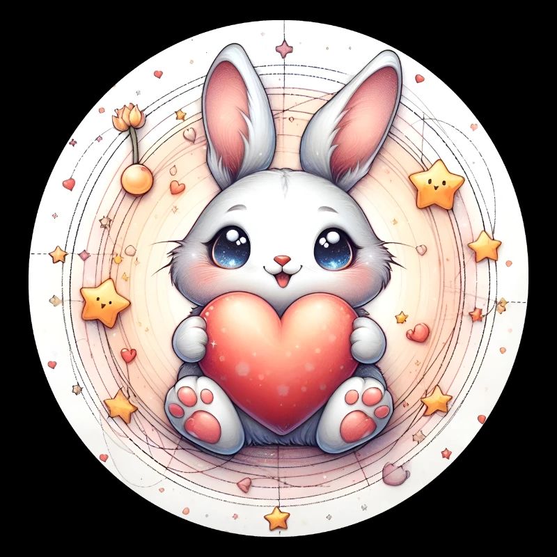 Lapin avec cœur