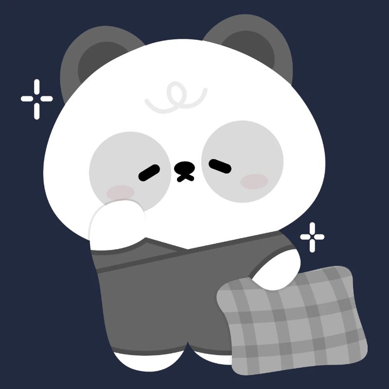 Panda endormi