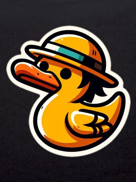 Duck with hat
