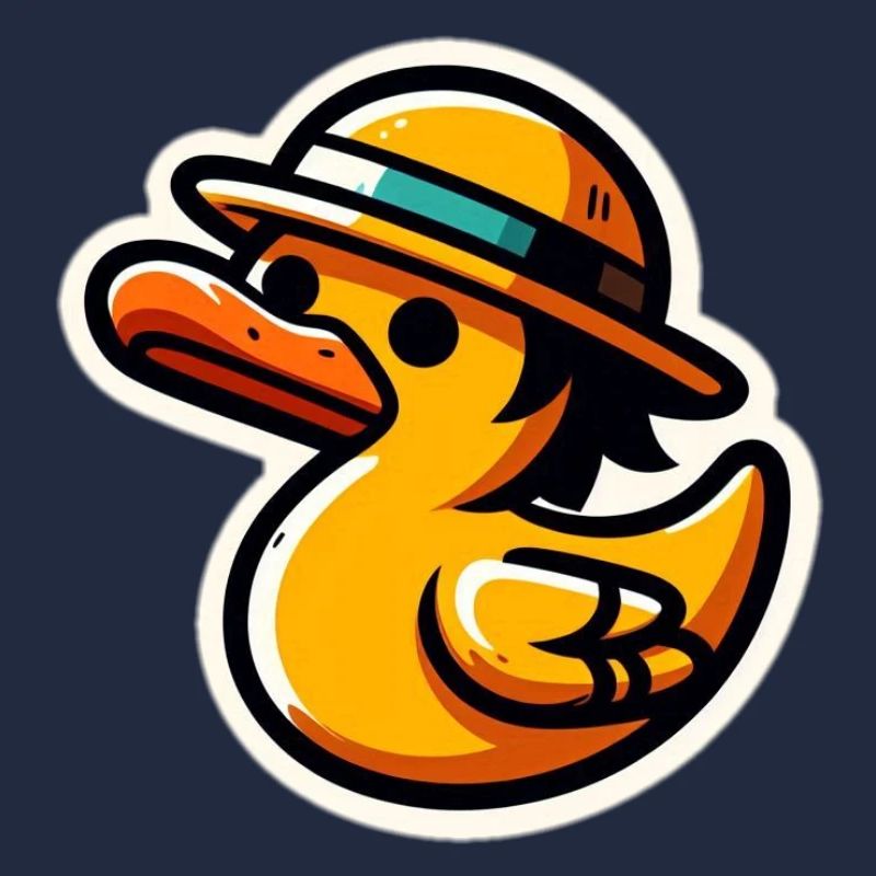 Duck with hat