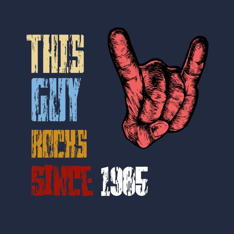 Rock seit 1985 / Rockmusik / Mann / Geschenk