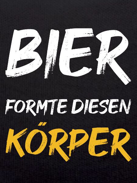 Bier formte diesen Körper