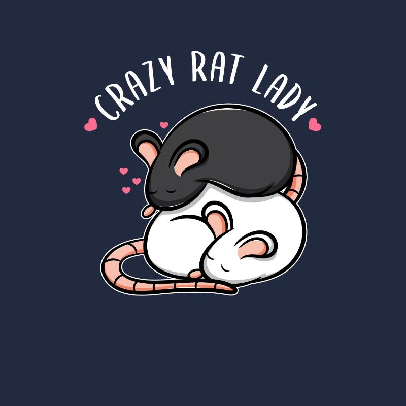 Crazy Rat Lady Cute Rat