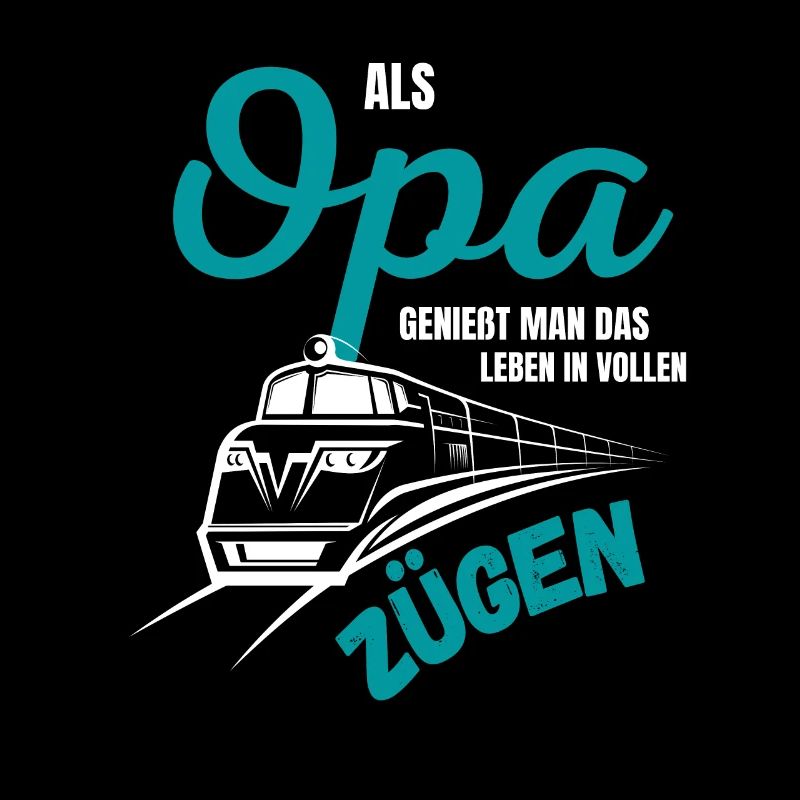 Modellbau Opa Zug spruch Geschenk Rentner