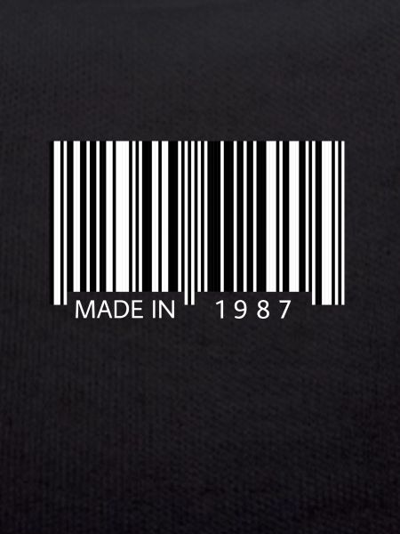 Made in 1987 Barcode Geschenk
