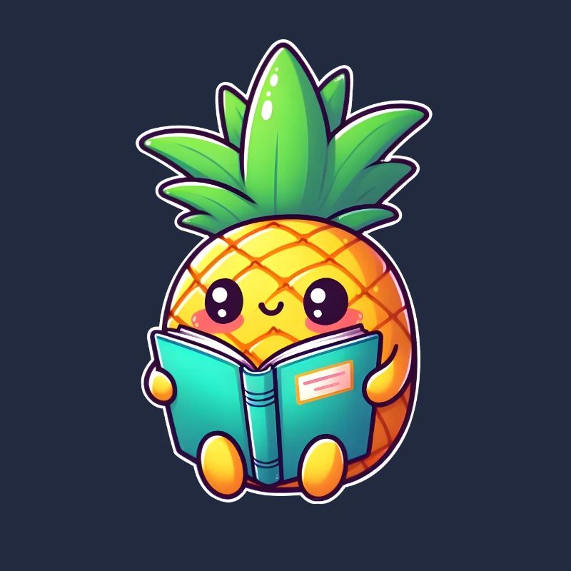 Lesende Ananas