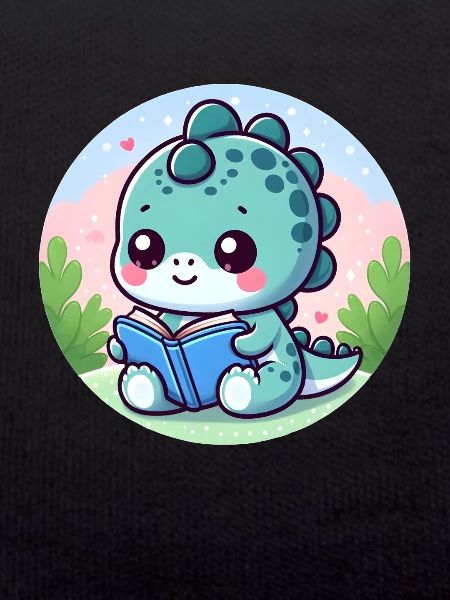 Reading dinosaur