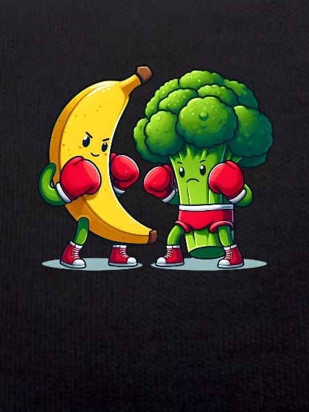 Banane vs Brokkoli Boxkampf