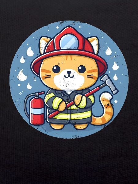 Firefighter Cat