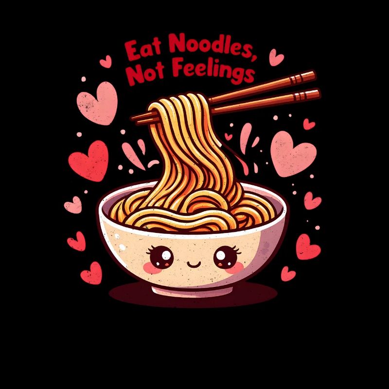Drôle de dicton de nouilles ramen