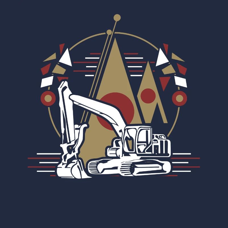 Excavator Construction Site Construction Machine Gift · Shovel