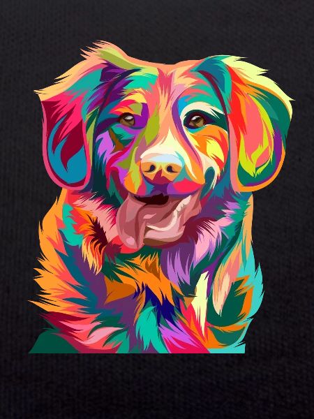 Artistic dog dog