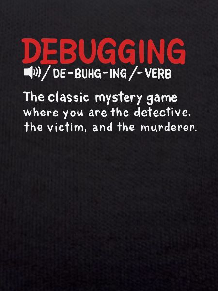 Debugging dictionary styled Definition