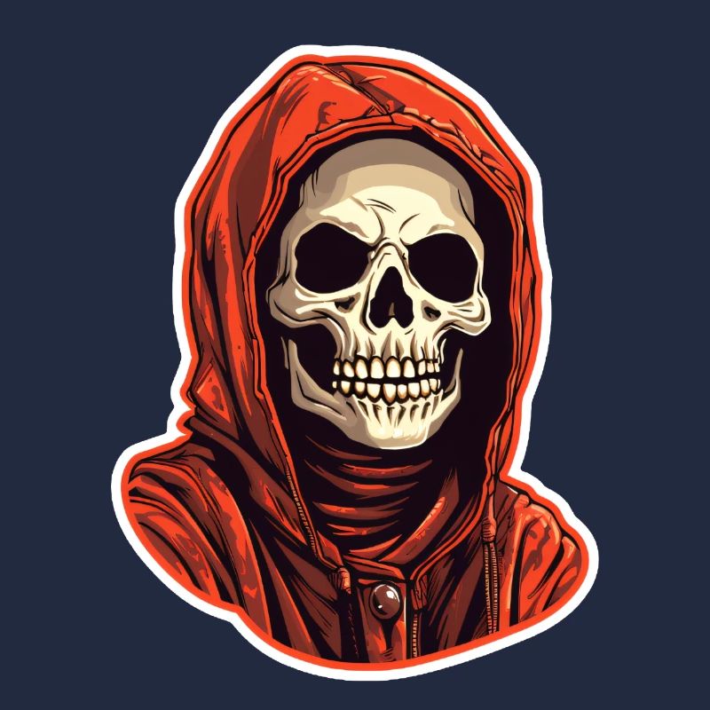 Crâne avec sweat à capuche