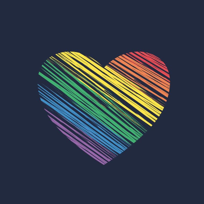 Herz, Regenbogen, Pride