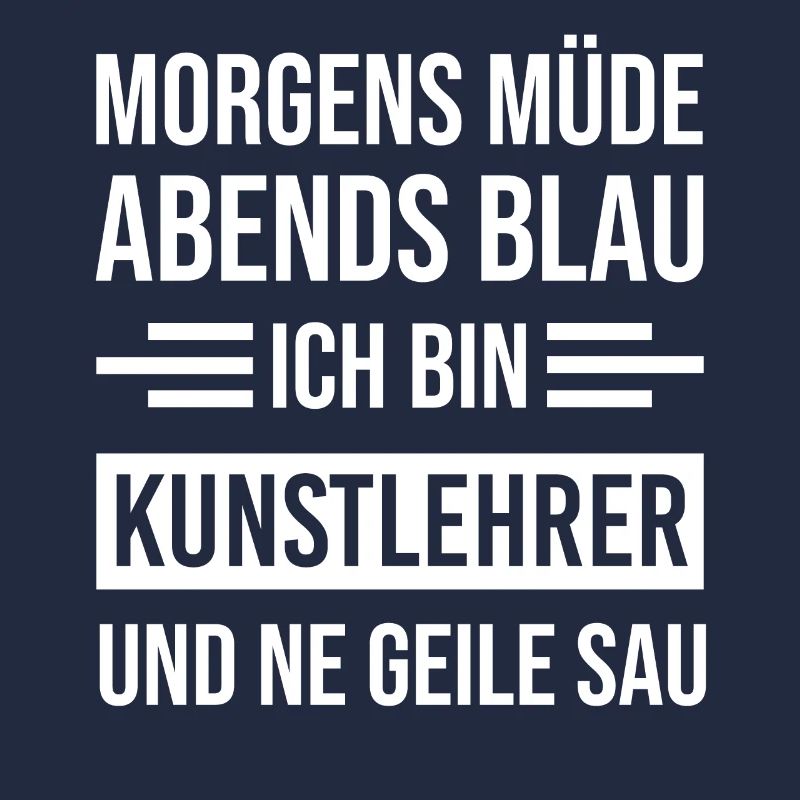 Morgens Müde Abends Blau Kunstlehrer