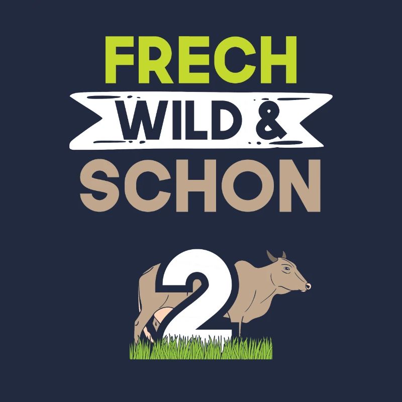 2 Jahre Geburtstag Junge Mädchen Kuh
