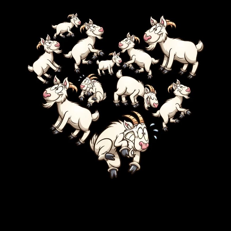 Herz Ziegenbock Ziege