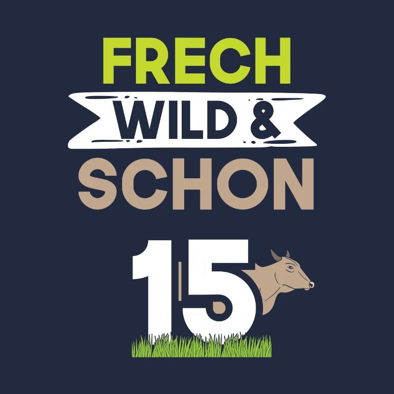 15 Jahre Geburtstag Junge Mädchen Kuh