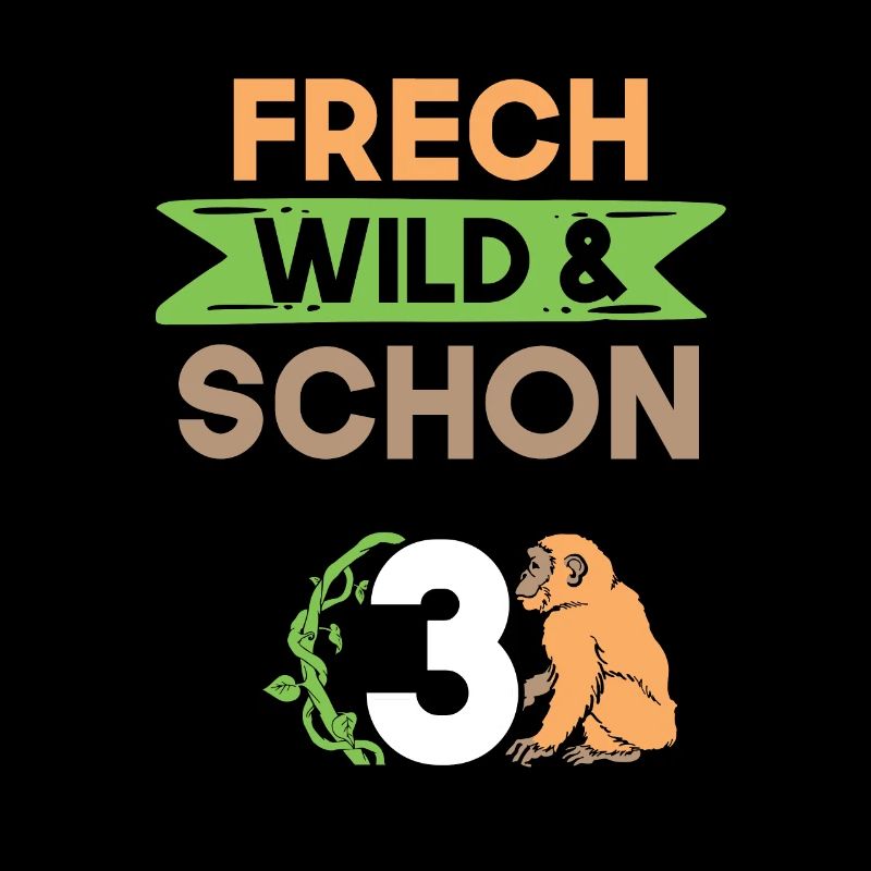 3 Jahre Geburtstag Junge Mädchen Affe