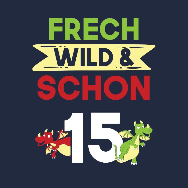 15 Jahre Geburtstag Junge Mädchen Drachen