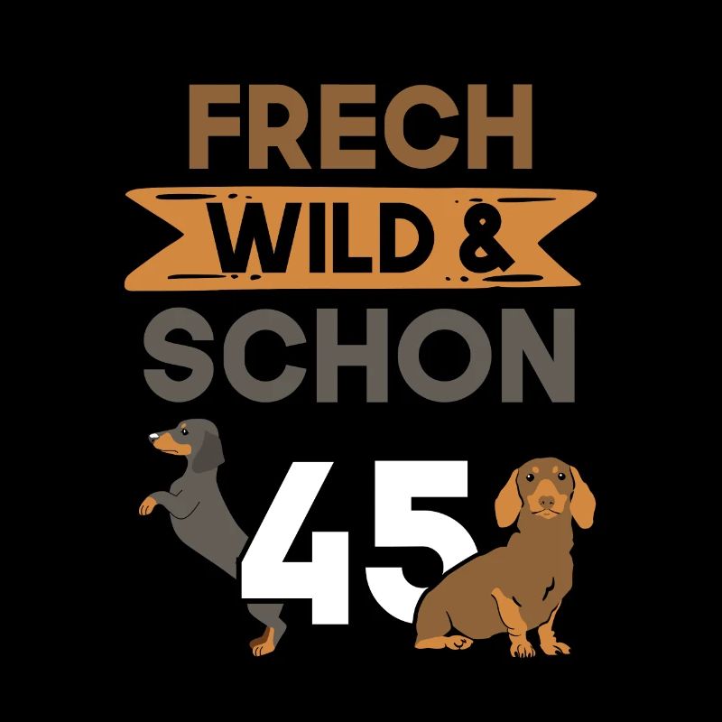 Geschenk 45 Jahre Geburtstag Dackel
