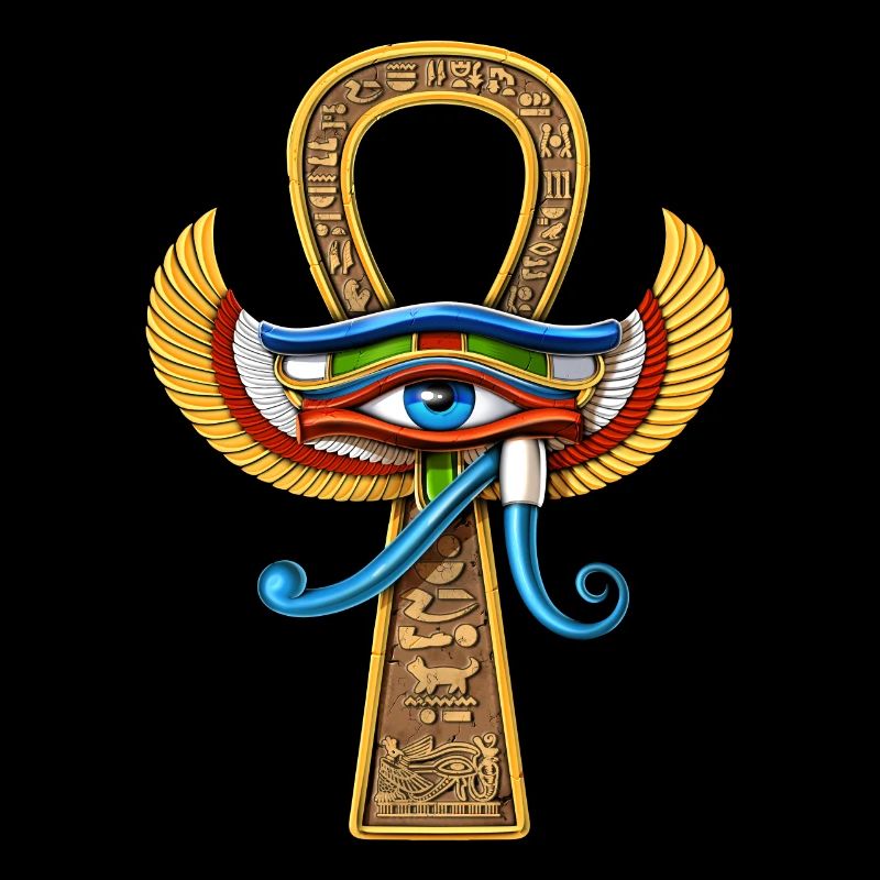 Oeil Egyptien D’Horus Ankh