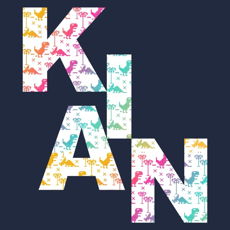 KIAN - Beautiful boy name with dinosaur