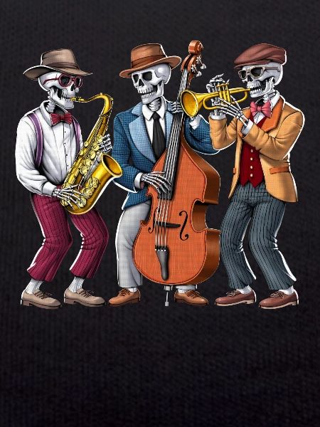 Skeleton Jazz Musicians