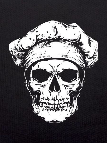 Koch Skull Skeleton Chef