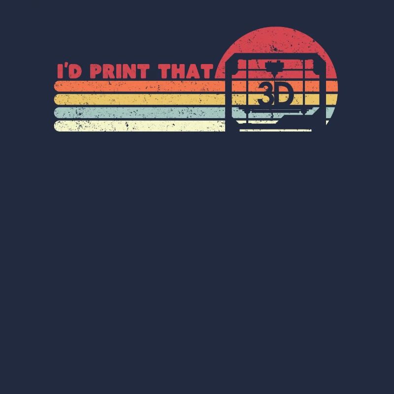 Impression 3D, rétro, j'imprimerais ce design