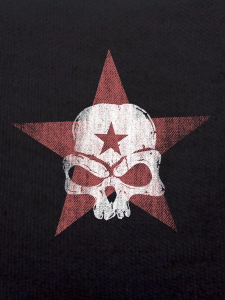 Rot Stern Totenkopf Schädel