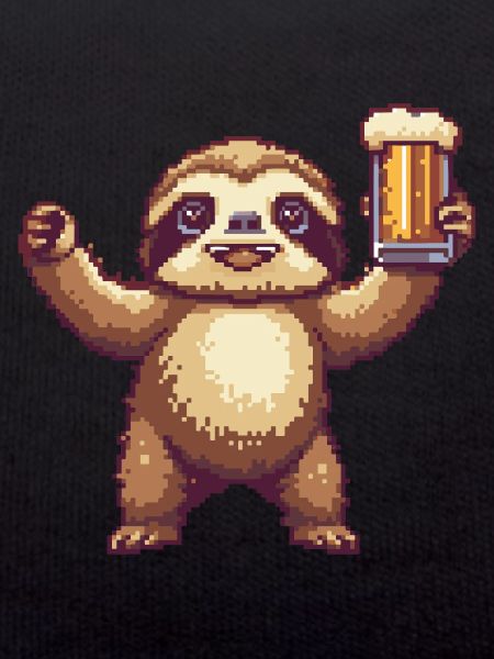 Faultier Pixel Bier
