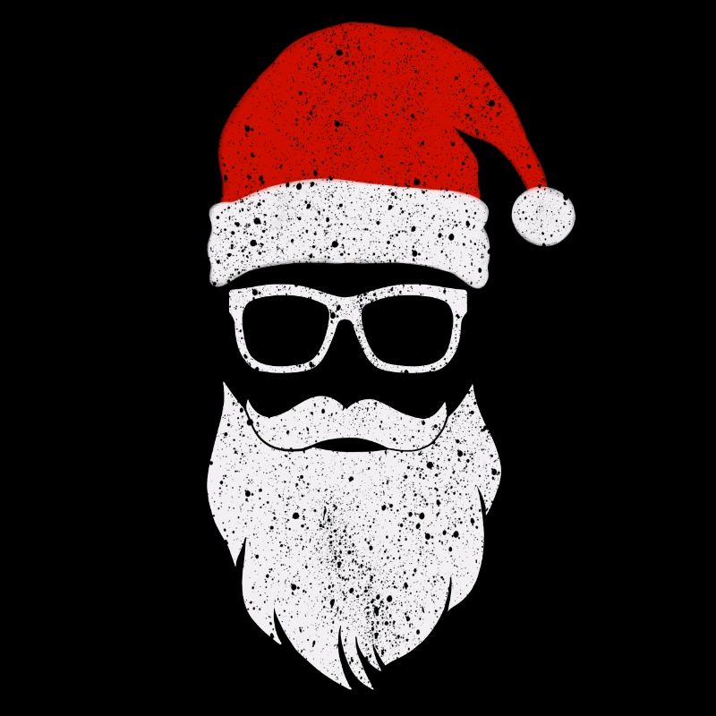 Hipster Noël Père Noël Barbe
