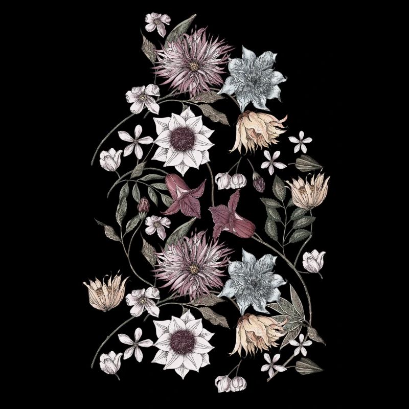 Fleurs et vrilles