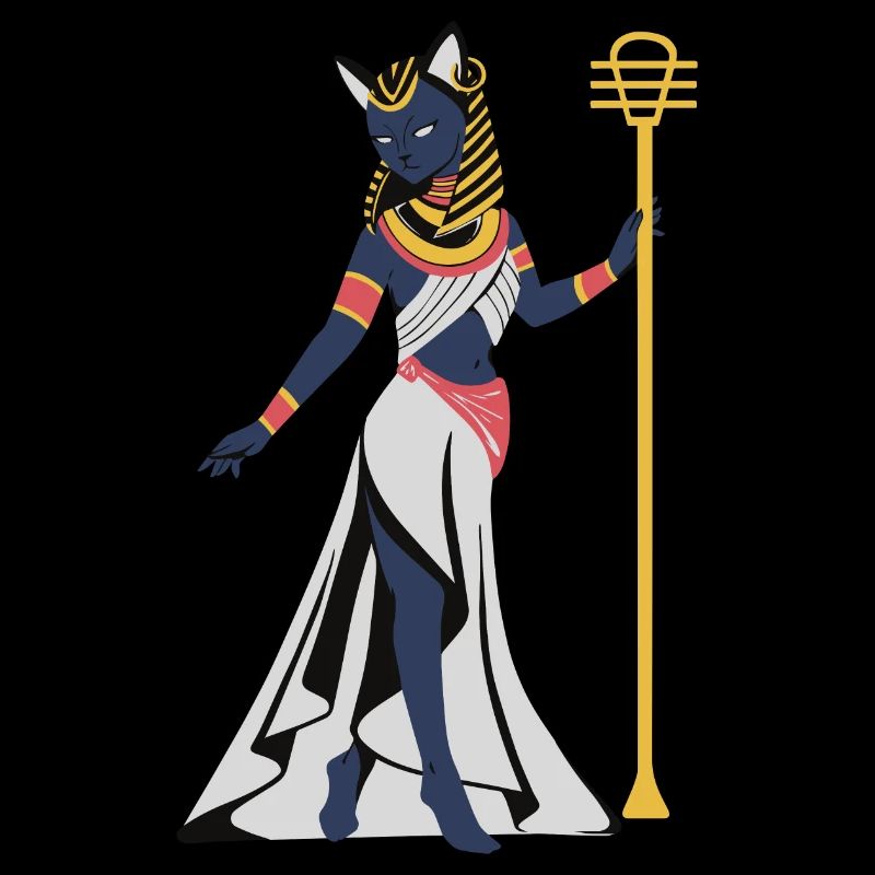 Déesse Bastet forme féline - Egypte antique - Chat