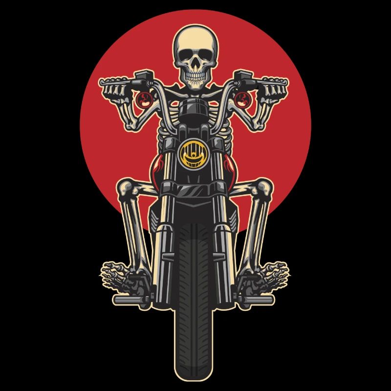 Skull Ride Motocyle , motorbiker