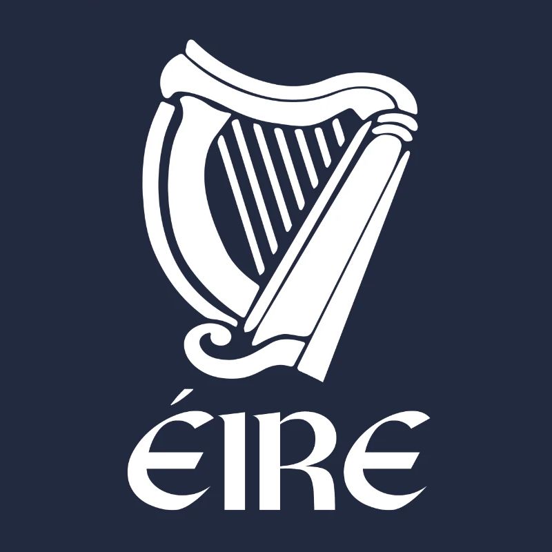 St Patricks Day Gaelic Irlande Nom Eire Et Harpe