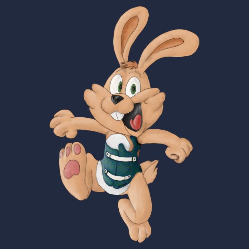 Lapin avec corset