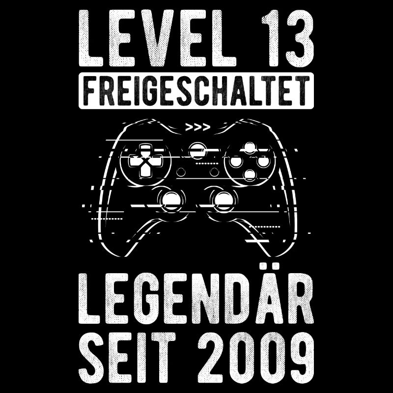 Level 13 Jahre Geburtstagsshirt Junge Gamer 2009 G