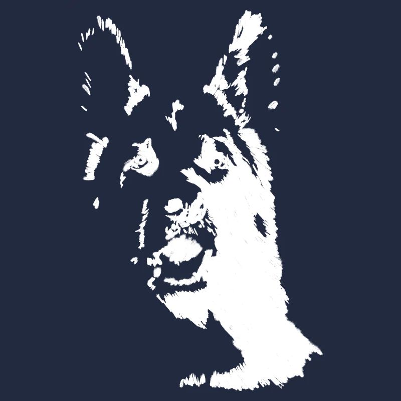Deutscher Schäferhund Frontalansicht
